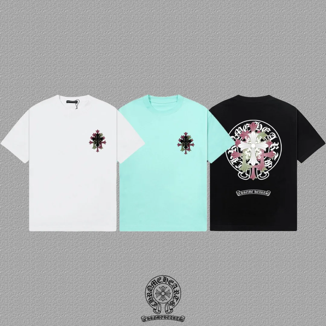 [CH ] 2026FW T LOGO Premium 26s Same Style ：Black White Green Size：S M L XL 2XL